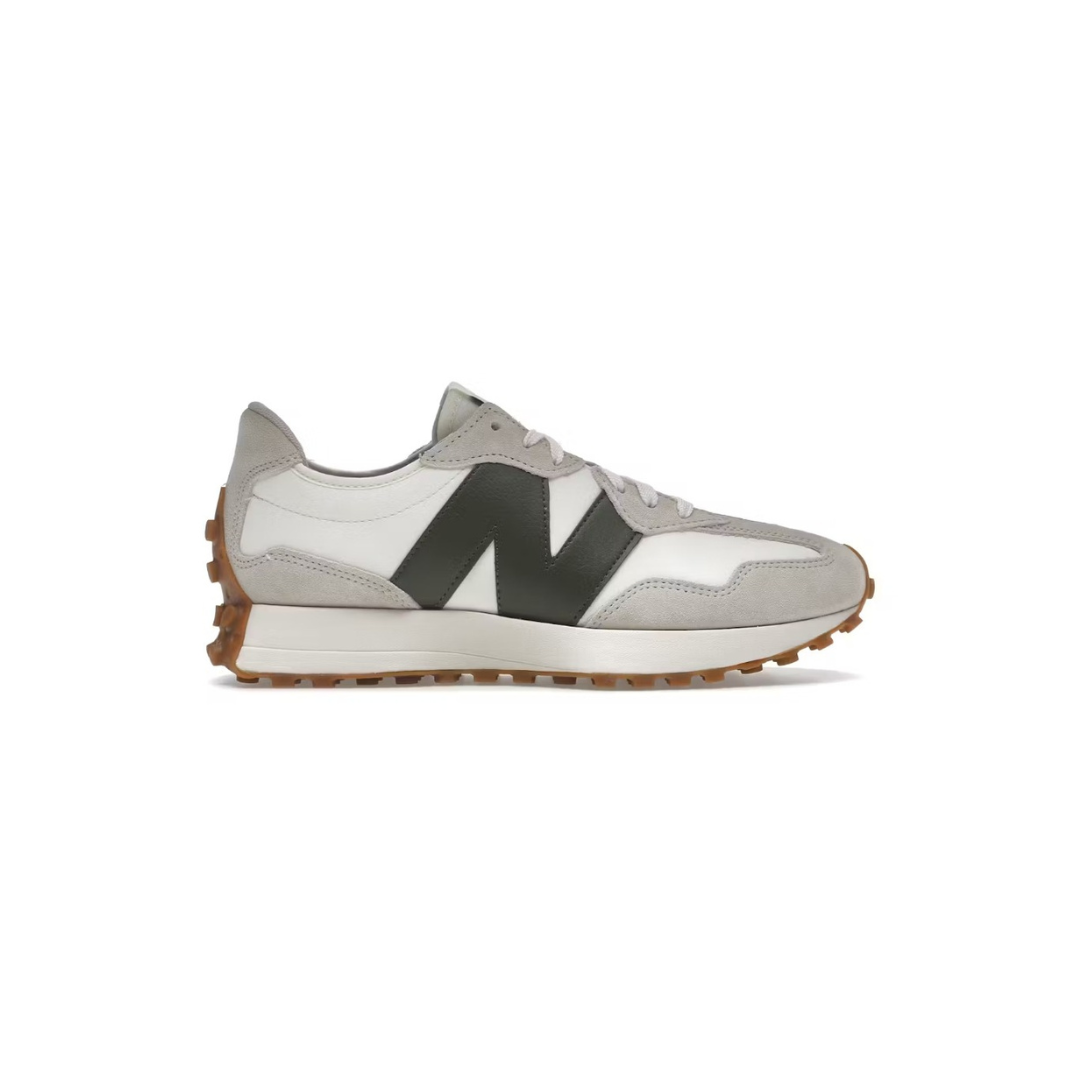 NB 327 Moonbeam/Oak Leaf Green/Sea Salt