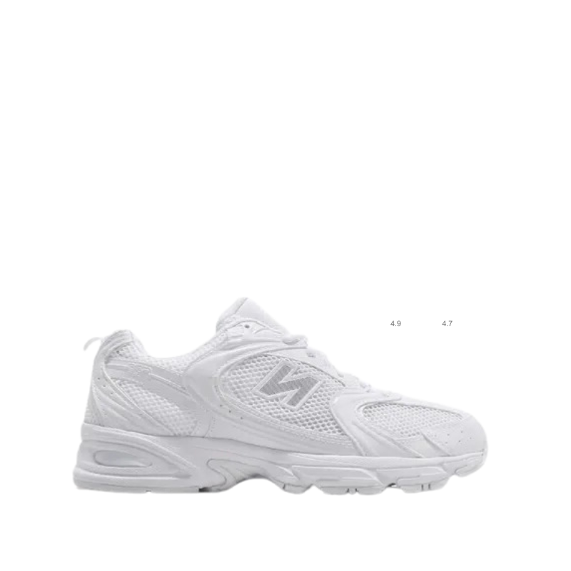 NB 530 White Silver Metallic
